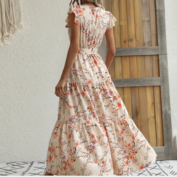 Multicolor boho floral Womens Dress NWOT - Picture 2 of 4